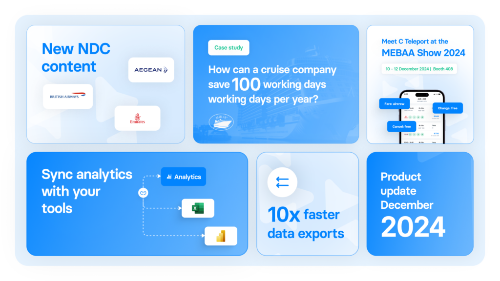 More affordable flights & faster travel analytics