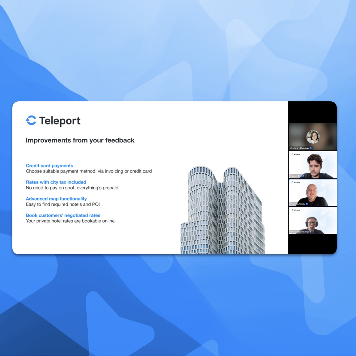 Simplify hotel booking with C Teleport