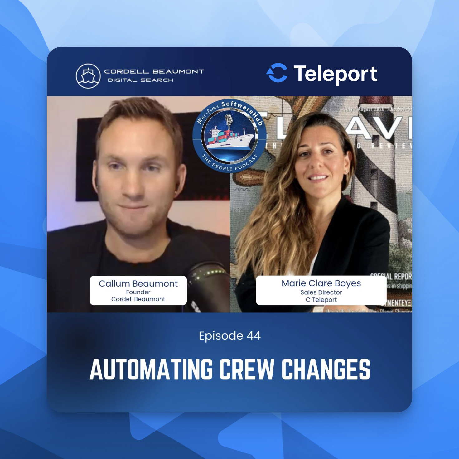 Interview: C Teleport's sales director on automating crew travel