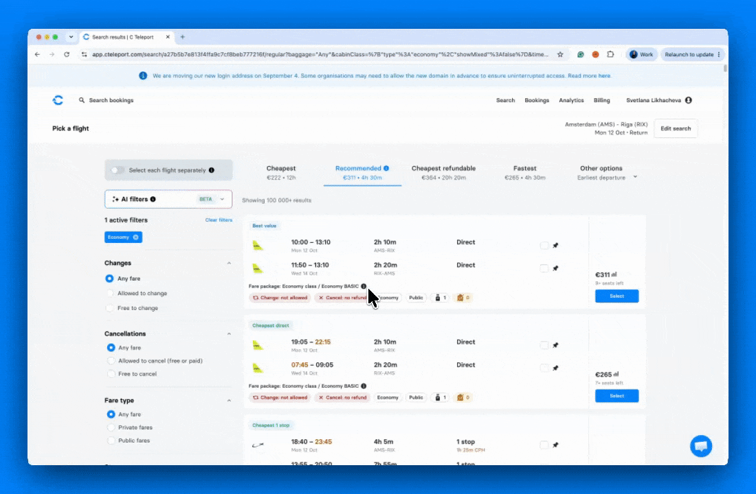 New in C Teleport: Team Trip & Hotel Approvals