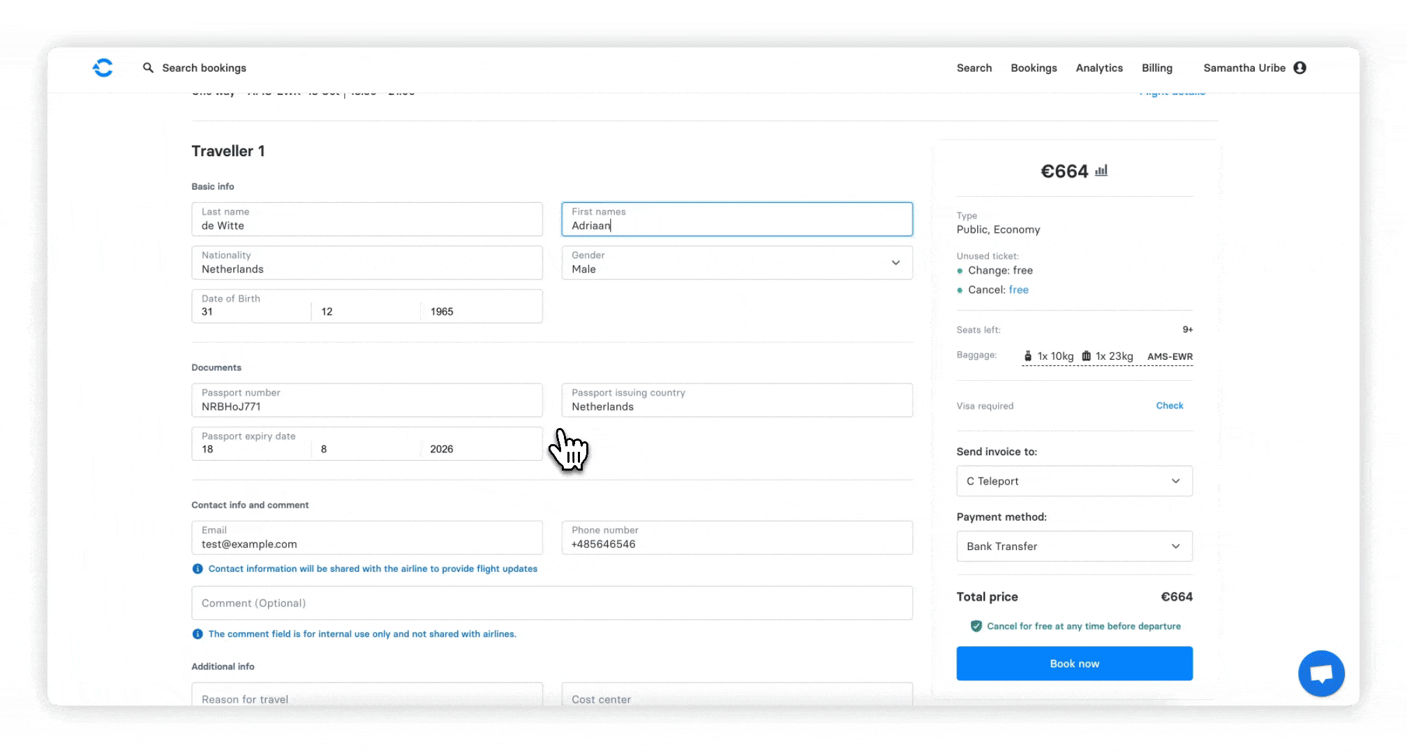Leon Software Integration Landing Page
