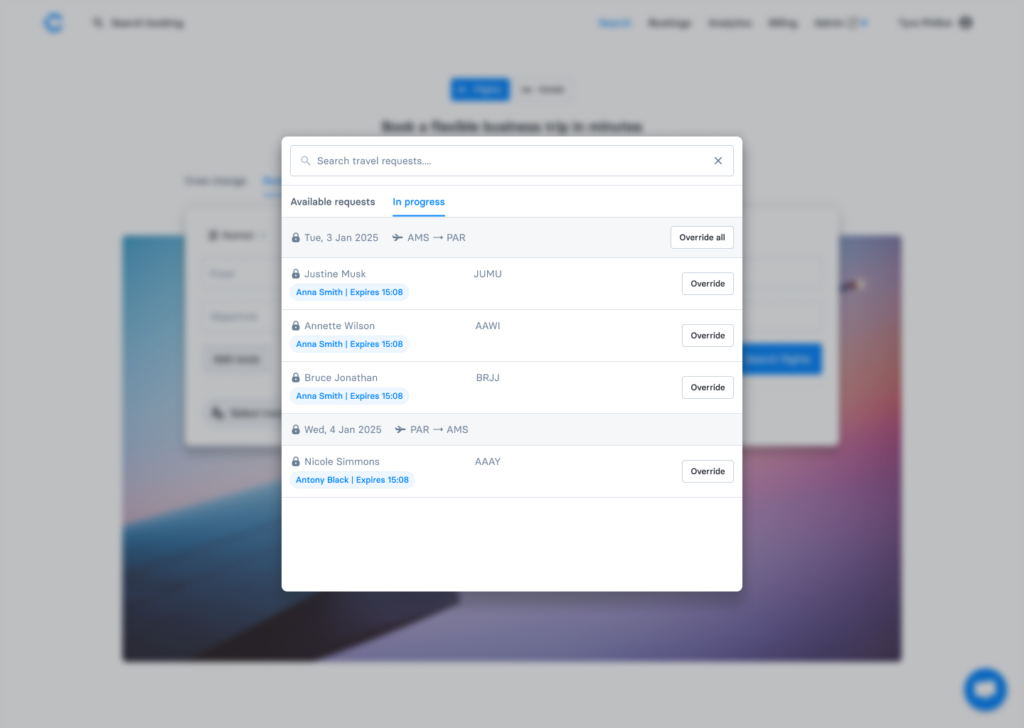 New in product: Team visibility on travel requests